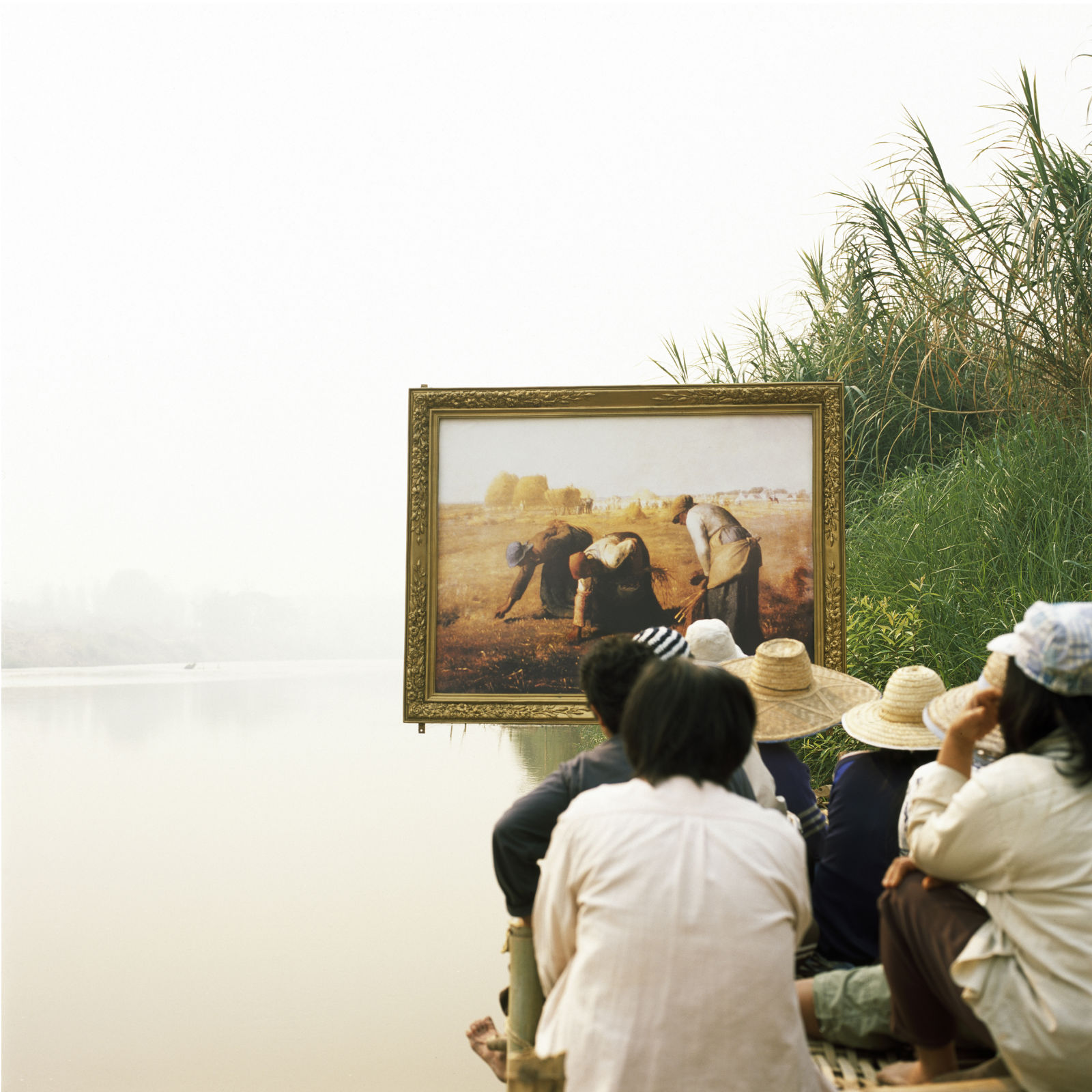 Image of artwork Two Planets: Millet’s The Gleaners and the Thai Farmers by Araya Rasjarmrearnsook