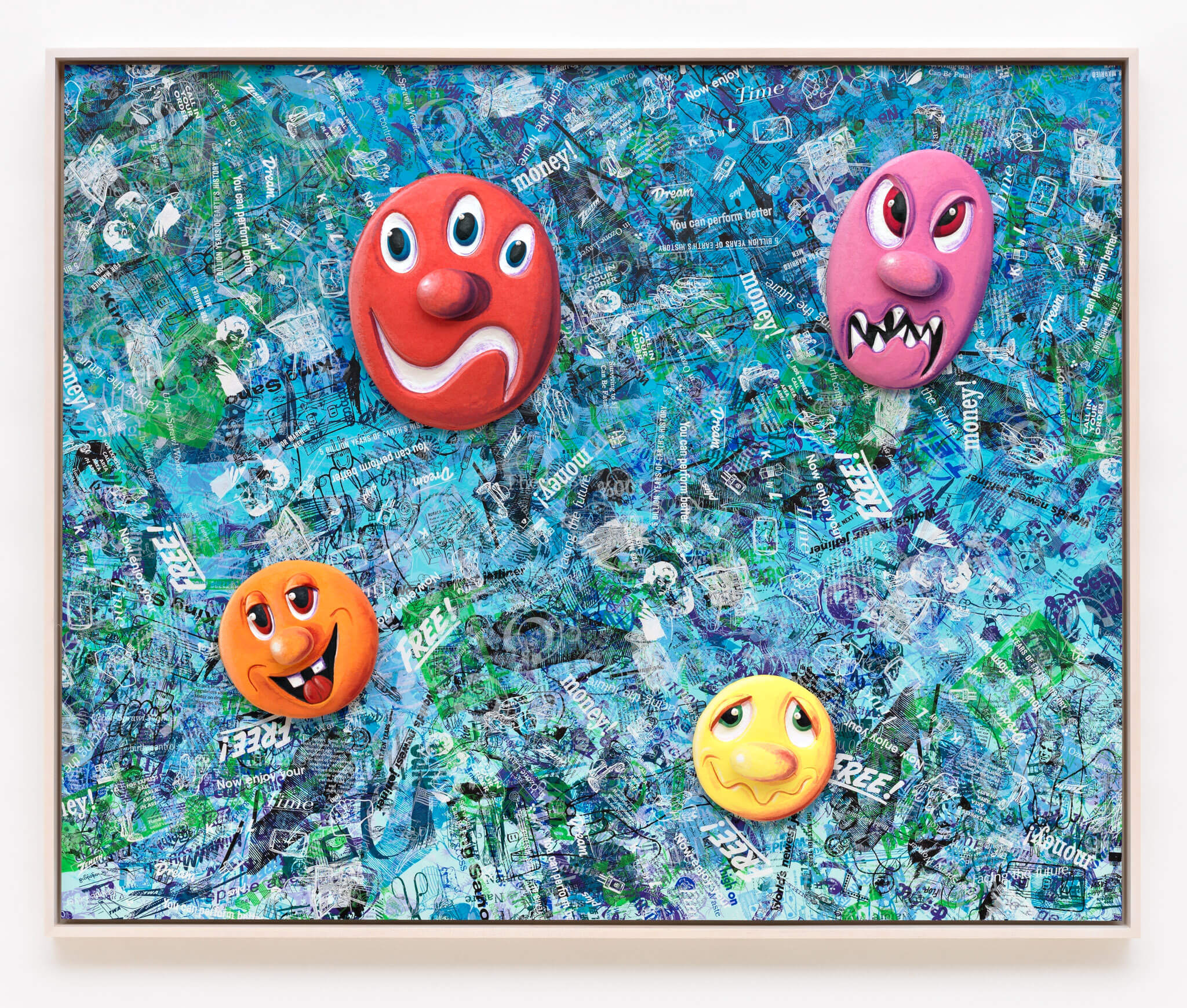Image of artwork Face Facts #1 by Kenny Scharf