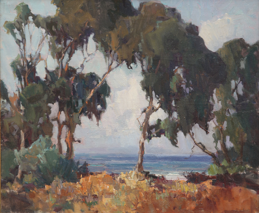 Image of artwork Trees and the Sea by George Kennedy Brandriff