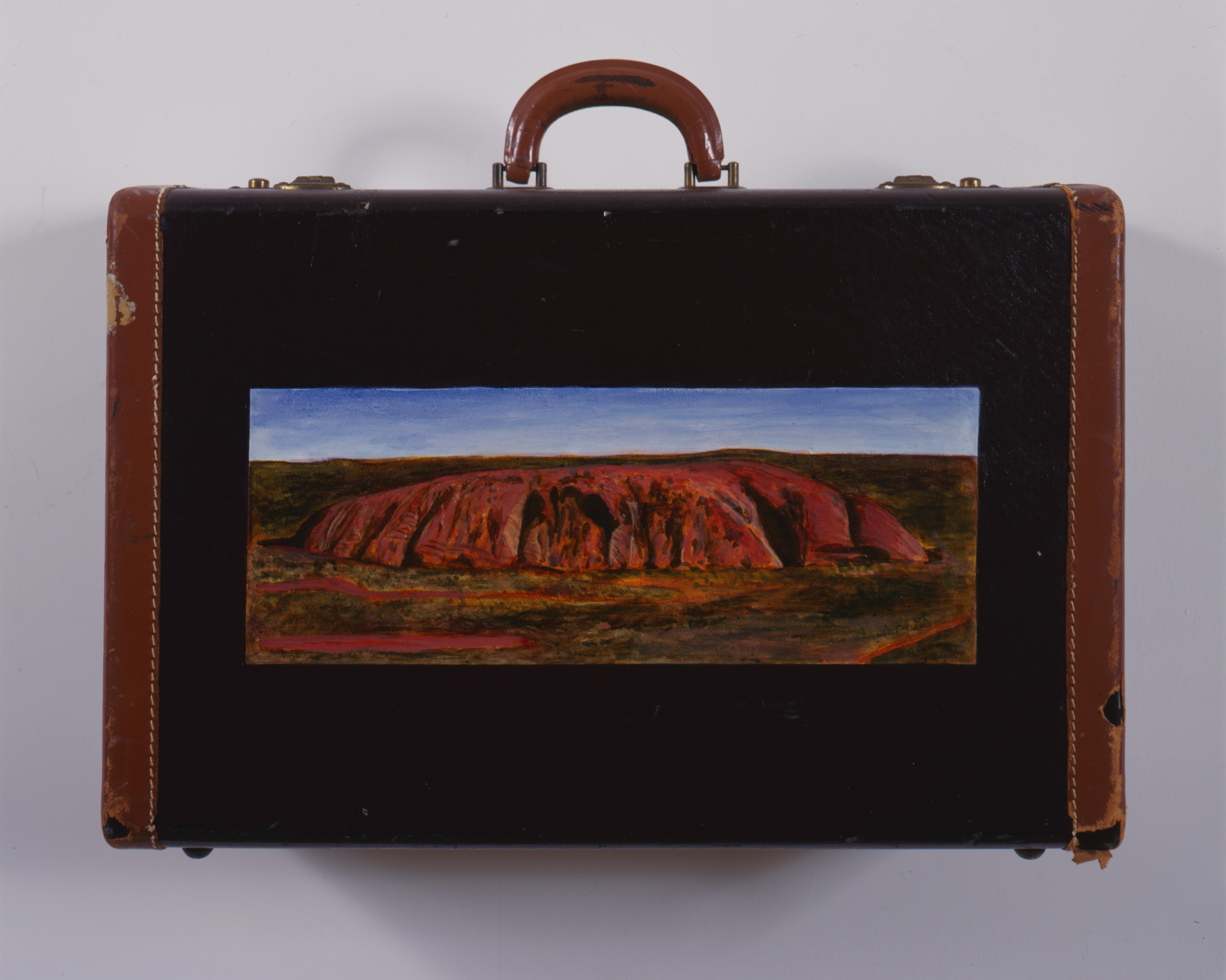 Image of artwork Ayers Rock from the series “Spiritual Tourists” by Pam Goldblum