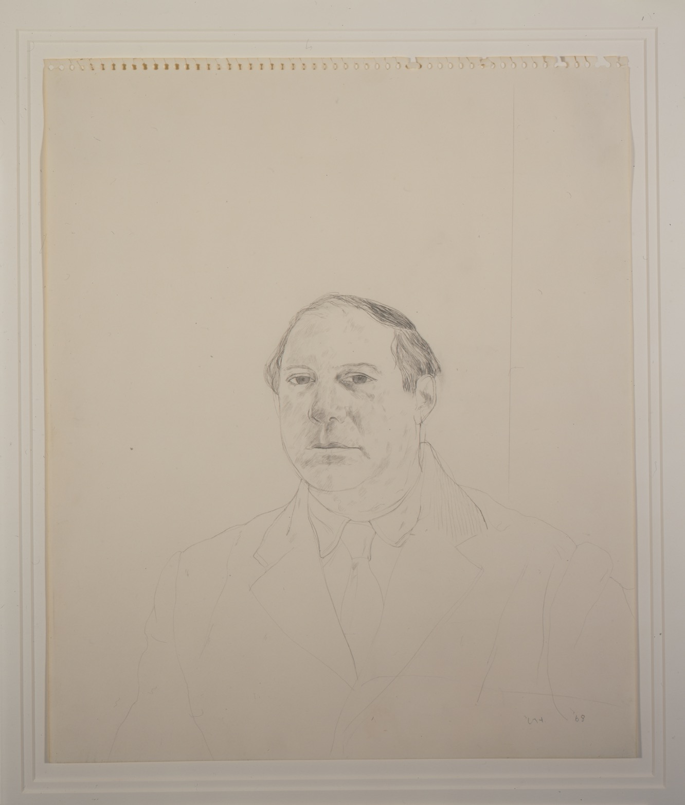 Image of artwork Portrait of Gene Baro by David Hockney