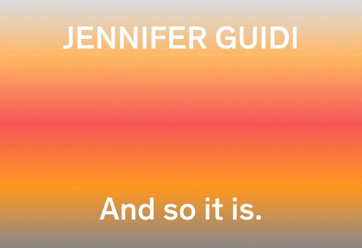 Image of Exhibition Opening: Jennifer Guidi: And so it is.