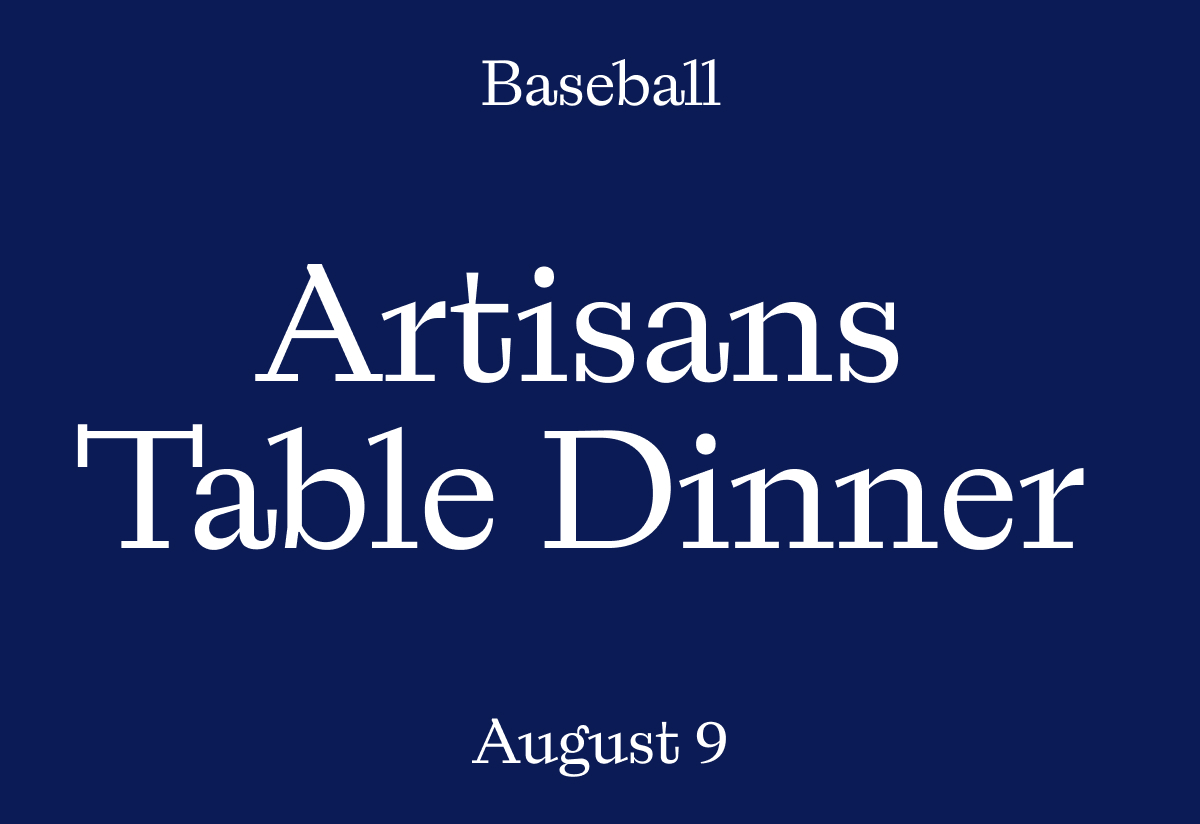 Image of Artisans Table Dinner: Baseball