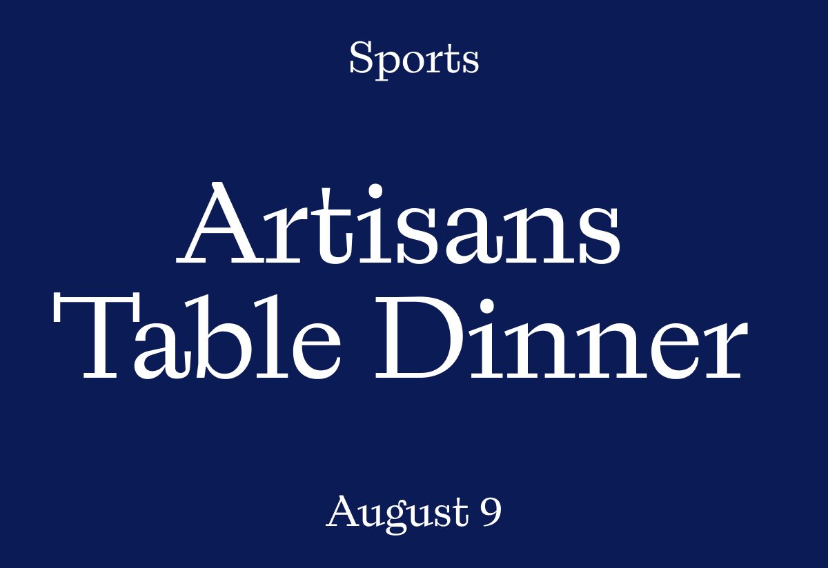 Image of Artisans Table Dinner: Sports